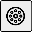 50%的壓縮即可起到密封（水、灰塵、空氣）的作用